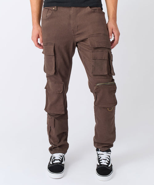 Loadout Cargo Denim Pants - Brown