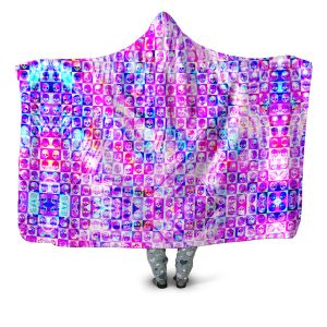 Skull Fam Pink Hooded Blanket