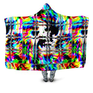 Rave Glitch Og Hooded Blanket