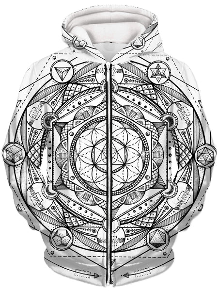 Esoteric Light Unisex Zip-Up Hoodie