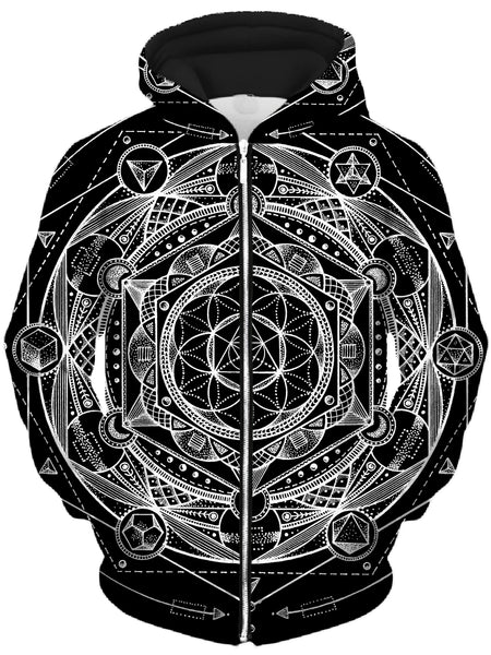 Esoteric Dark Unisex Zip-Up Hoodie