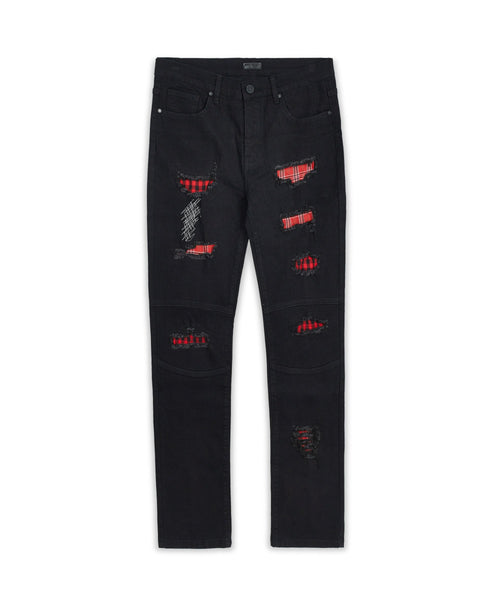 Vice Distressed Plus Size Denim Jeans - Blue