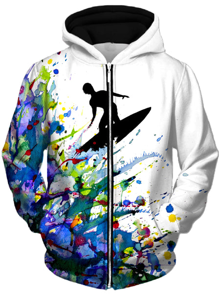 A Pollock's Point Break Unisex Zip-Up Hoodie