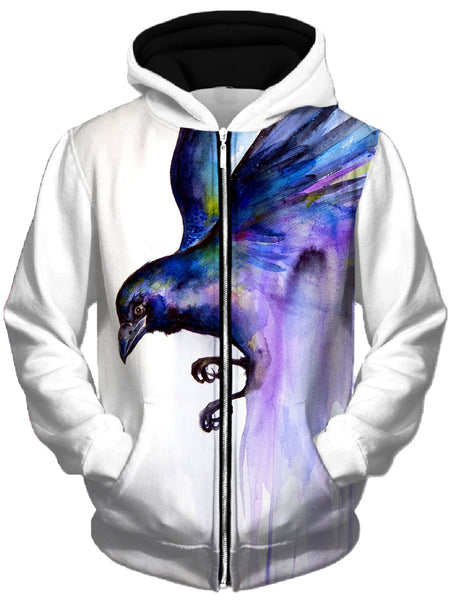 Nevermore Unisex Zip-Up Hoodie