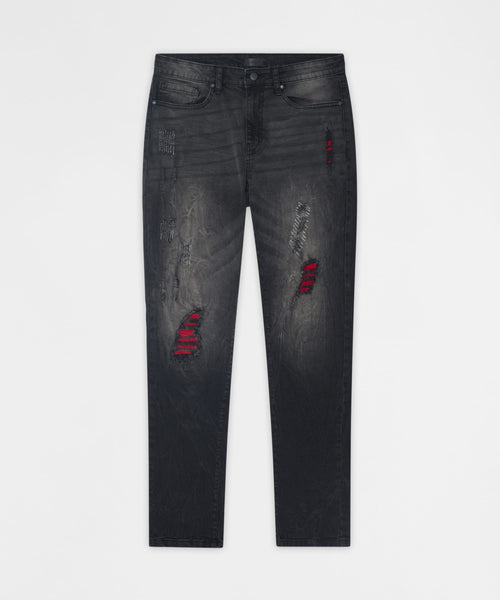 Vice Distressed Skinny Jeans - Washed Black