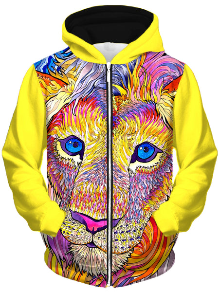 Kaleidoscopic King 1 Unisex Zip-Up Hoodie