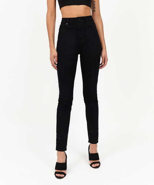 Isabella Women's High-Waist Super Skinny Jeans - Black
